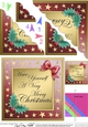 Elegant Christmas Greetings Scallop Corner side stacker Topper