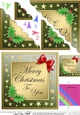 Elegant Christmas Greetings Scallop Corner side stacker Topper