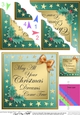 Elegant Christmas Greetings Scallop Corner side stacker Topper
