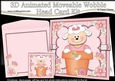 3D Animated Moveable Wobble Head Card Kit - Flower Pot Friends Little Laura Lamb
