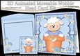 3D Animated Moveable Wobble Head Card Kit - Flower Pot Friends Little Laurie Lamb