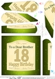 18th Birthday BROTHER Champagne Label Fan Pyramage Topper