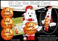 3D Christmas On the Shelf Card Kit - Cute Little Westie Dog has an Xmas Bauble with Greetings Sentiments Decoupage