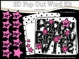 3D Happy Birthday WIFE Stars with Ages 30 to 100 Pop Out Word Card