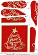 Merry Christmas Tree Fan Pyramage Topper