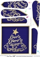 Merry Christmas Tree Fan Pyramage Topper