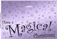 Large DL HAVE A MAGICAL CHRISTMAS Quick Cut and Fold Card