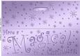 Large DL HAVE A MAGICAL CHRISTMAS Quick Cut and Fold Card