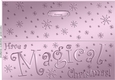 Large DL HAVE A MAGICAL CHRISTMAS Quick Cut and Fold Card