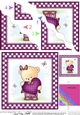 Cute Hunney Bear Rosie has a Heart Wavy Corner side stacker Topper
