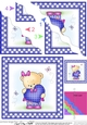 Cute Hunney Bear Rosie has a Heart Wavy Corner side stacker Topper