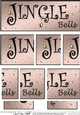 Jingle Bells Christmas DL side stacker Topper