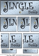 Jingle Bells Christmas DL side stacker Topper