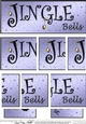 Jingle Bells Christmas DL side stacker Topper