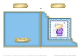 Cute Hunney Bear Rosie has a Heart Cut and Fold Corner Card