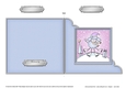 Cute Christmas Bon Bon the Poodle Quick Cut and Fold Corner Card