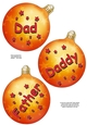 3D Christmas Bauble Decoupage Sheet