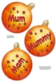3D Christmas Bauble Decoupage Sheet