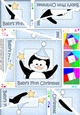 Babys First Christmas Cute Christmas Penguin Twisted Spiral Side Stacker