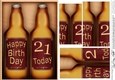 Happy Birthday, 21 Today! Beer Gift Set Pyramage Topper