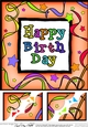8 x 8 Birthday Scalloped corner Topper