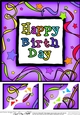 8 x 8 Birthday Scalloped corner Topper