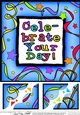 8 x 8 Celebrate Your Day! Scalloped corner Topper