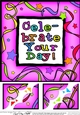 8 x 8 Celebrate Your Day! Scalloped corner Topper
