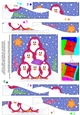 Cute Christmas Penguin Tree Felties Wavy Spiral Side Stacker