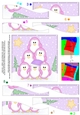 Cute Christmas Penguin Tree Felties Wavy Spiral Side Stacker