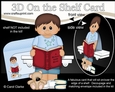 3D On the Shelf Card Kit - Cute Little Ethnic Boy Priyansh is Reading a Good Book