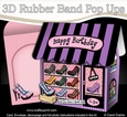 3D Shoppe Pop Up Rubber Band Card Kit - Happy Heels Ladies Shoe Shop