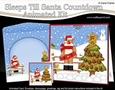 3D Animated Sleeps Till Santa Christmas Tree Countdown Card Kit - Rudolph has a Cracker