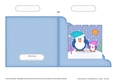 Cute Christmas Penguin Felties Cut and Fold Corner Card