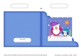 Cute Christmas Penguin Felties Cut and Fold Corner Card