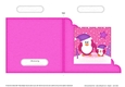 Cute Christmas Penguin Felties Cut and Fold Corner Card