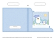 Cute Christmas Penguin Felties Cut and Fold Corner Card