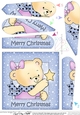Cute Hunney Bear Rosie has a Christmas Star - Fan Pyramage Topper