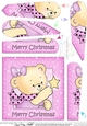 Cute Hunney Bear Rosie has a Christmas Star - Fan Pyramage Topper