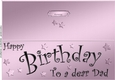 Large DL Birthday Dad quick Cut and Fold Card