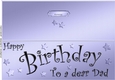 Large DL Birthday Dad quick Cut and Fold Card