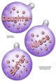 3D Christmas Bauble Decoupage Sheet