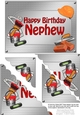 5x7 Handyman Tools Happy Birthday NEPHEW Scallop Corner
