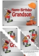 5x7 Handyman Tools Happy Birthday GRANDSON Scallop Corner