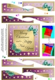 Elegant Christmas Quick Card with Wavy Spiral Side Stacker