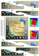 Elegant Christmas Quick Card with Wavy Spiral Side Stacker