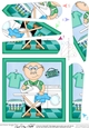 Old Man Bert does the ironing Fan Pyramage Topper