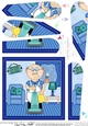 Old Man Bert does the housework Fan Pyramage Topper