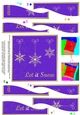 Christmas Let it Snow Snowflakes Wavy Spiral Side Stacker