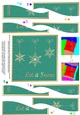 Christmas Let it Snow Snowflakes Wavy Spiral Side Stacker